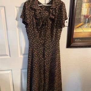 Chic Long Sleeve Floral Dress